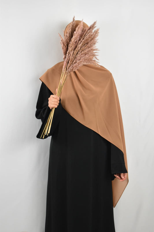 Hijab Mousseline Cannelle