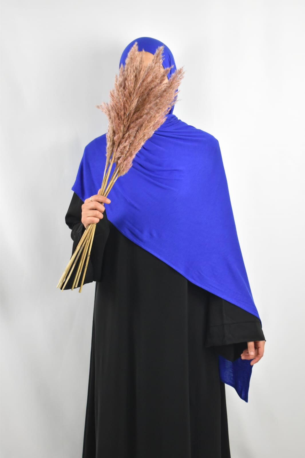 Hijab Jersey Coton Bleu Indigo