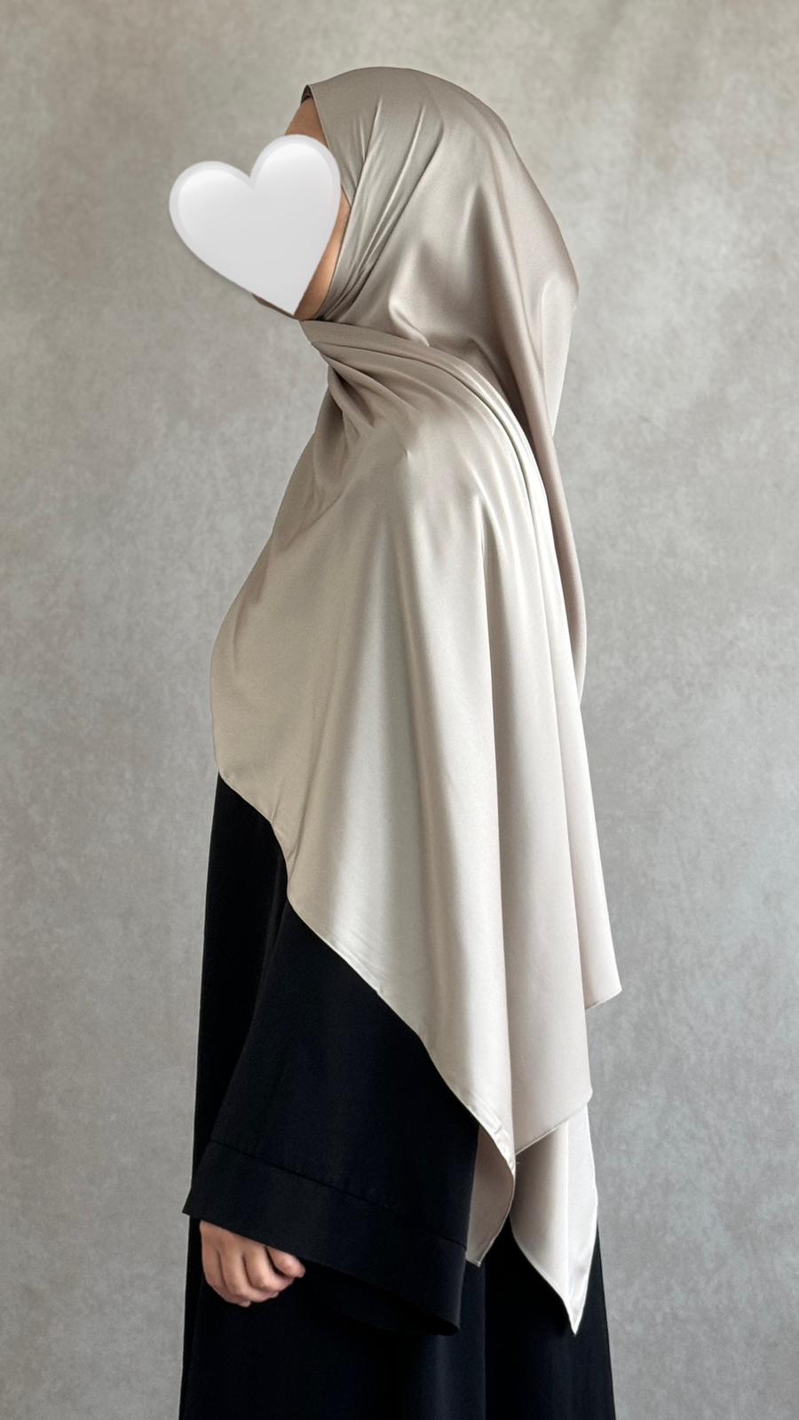 Hijab Satin Armani Taupe