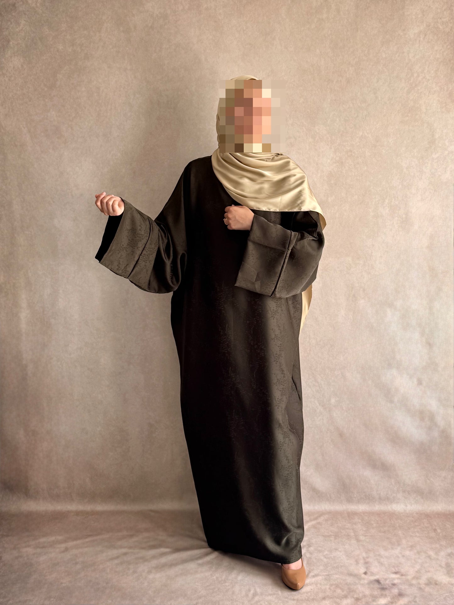 Abaya Mariam Vert Kaki