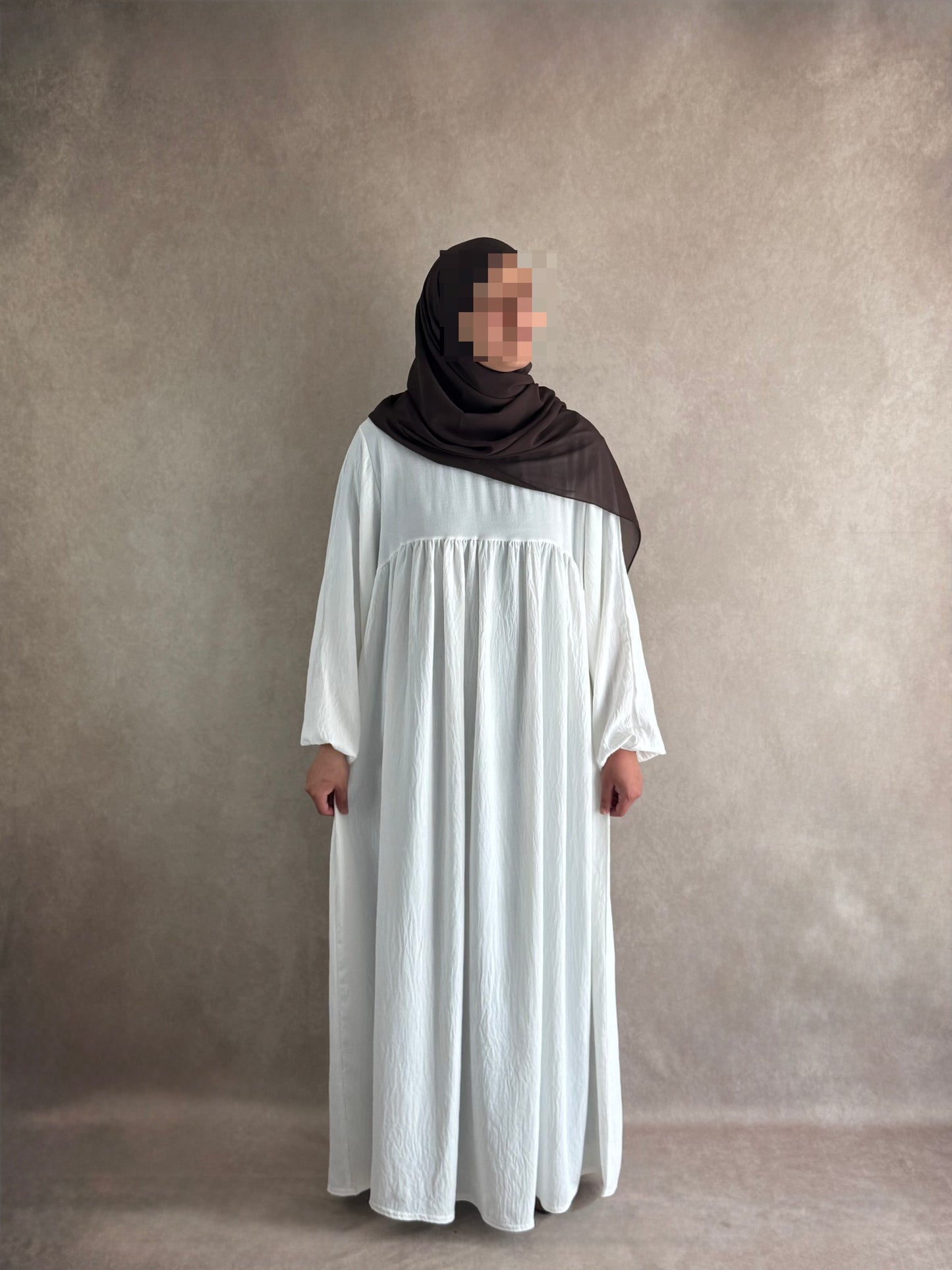Abaya Jazz Blanc