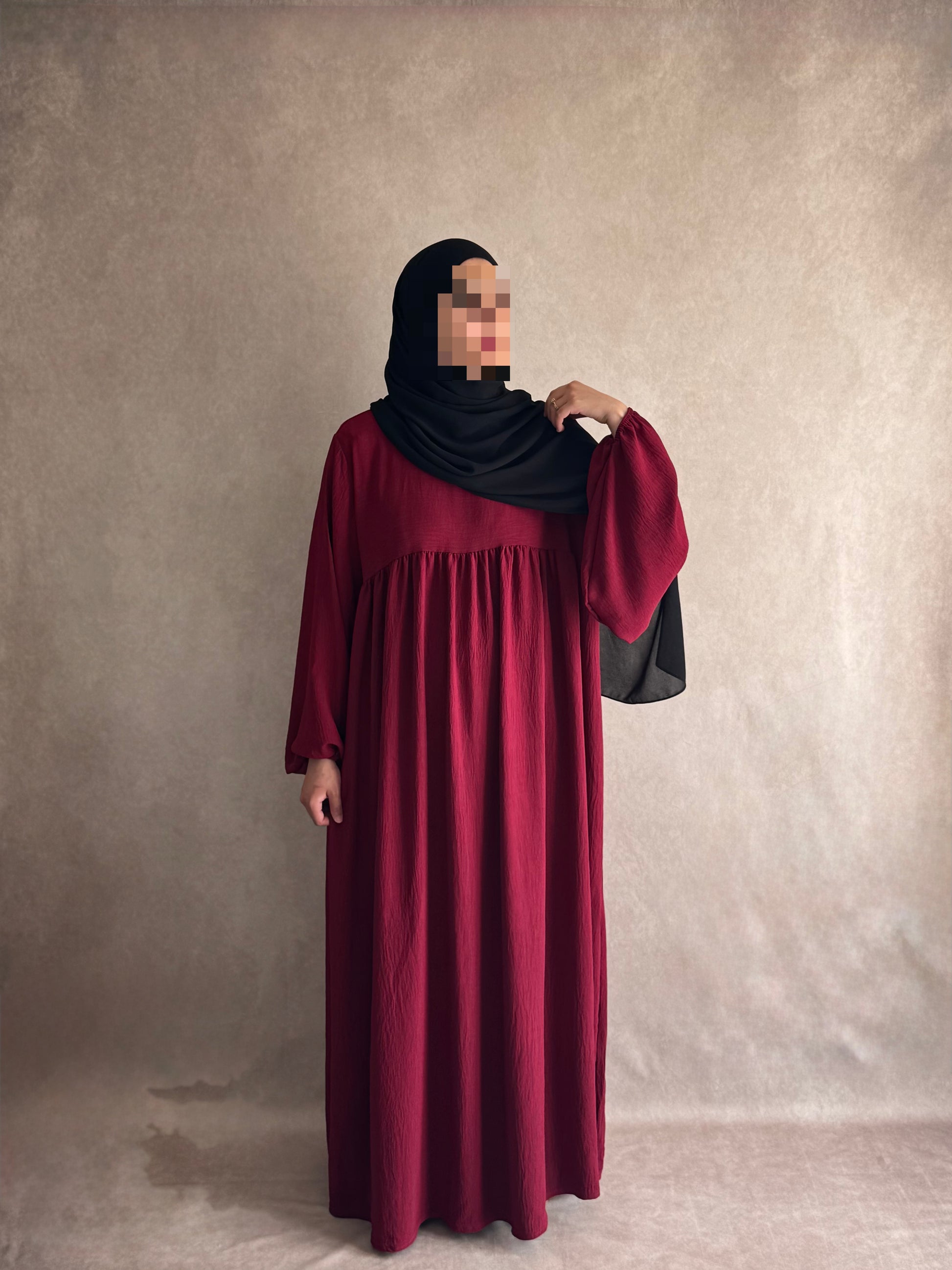 Abaya Jazz Rouge