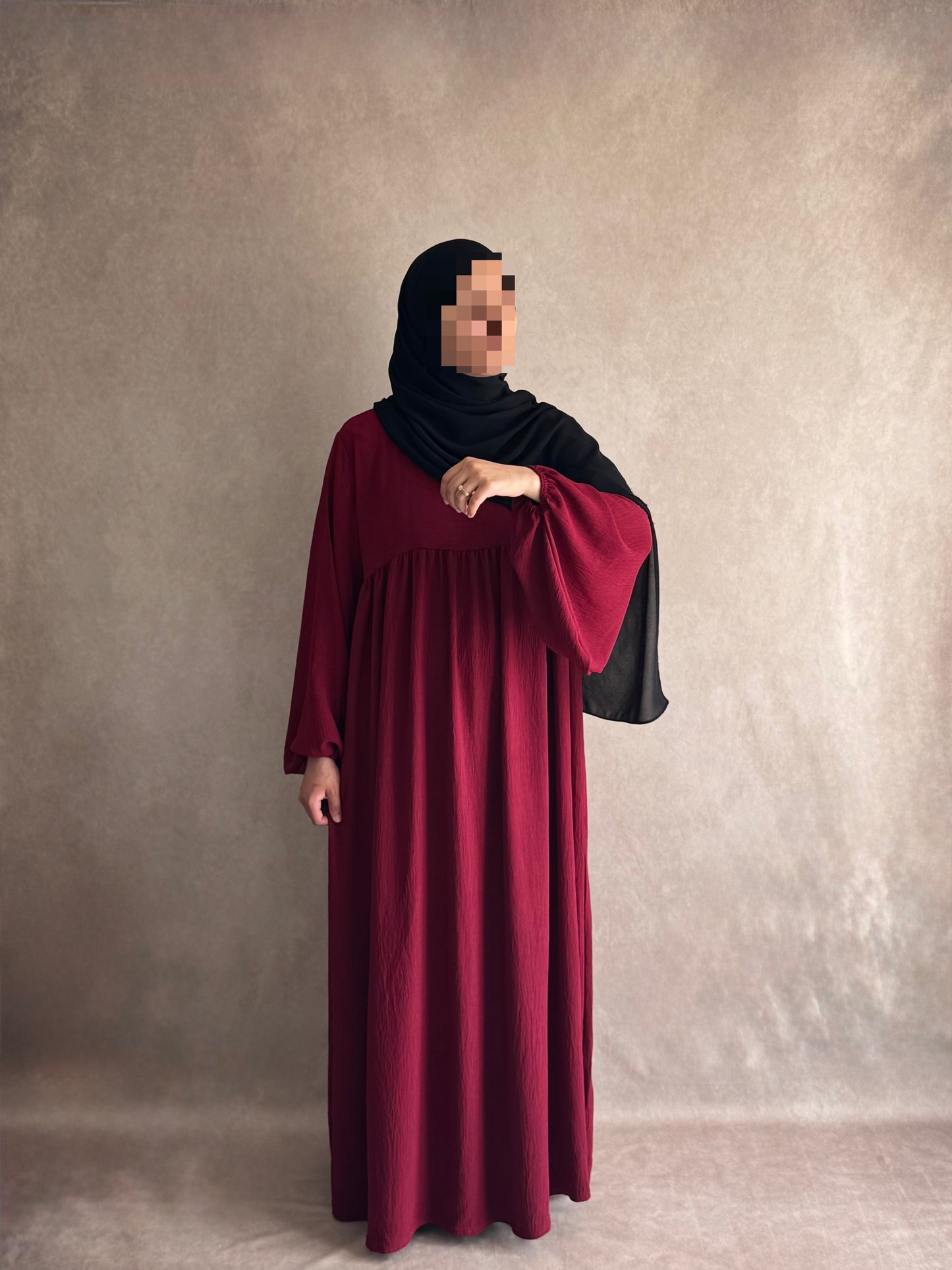 Abaya Jazz Rouge