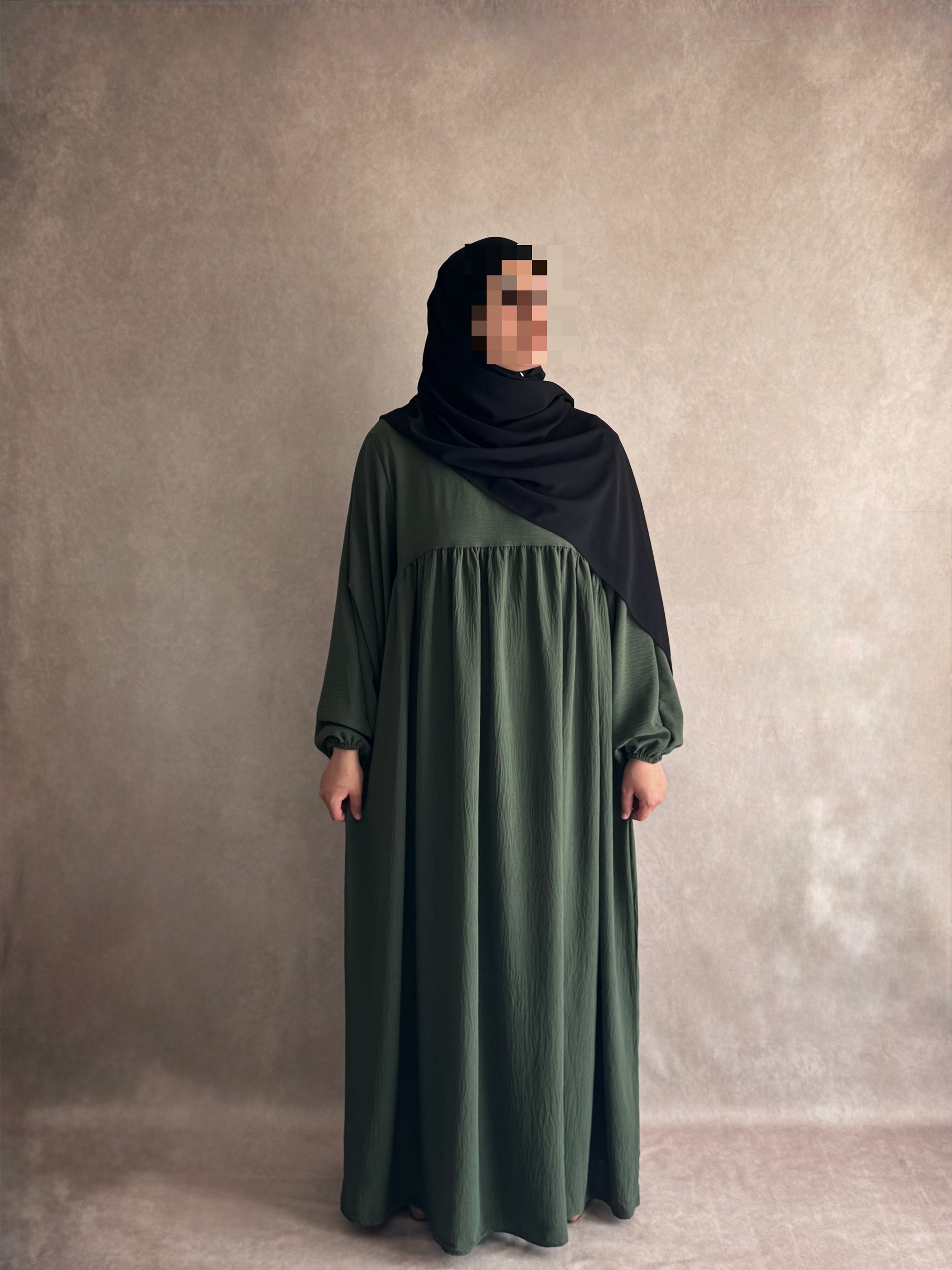 Abaya Jazz Vert Kaki