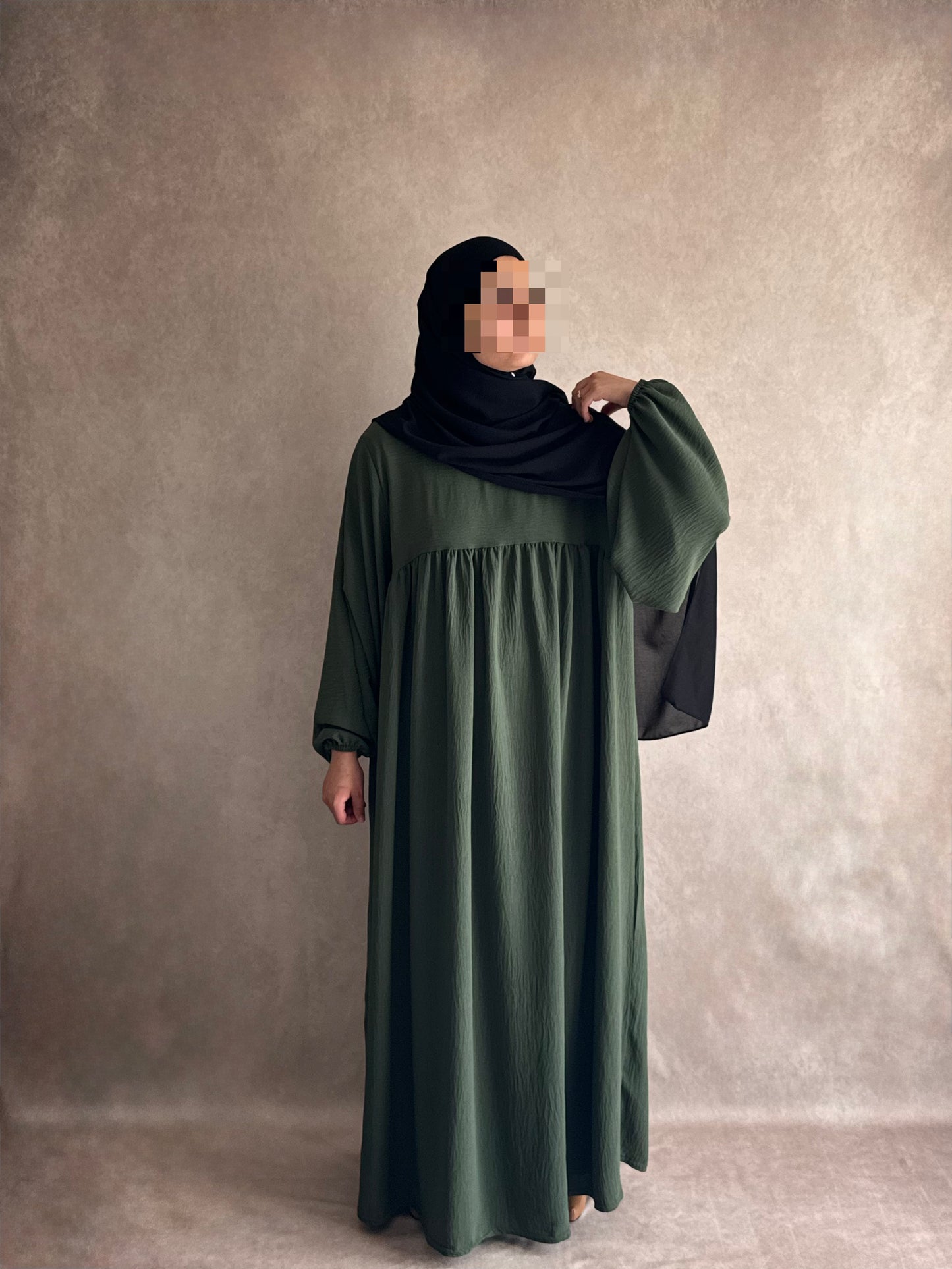 Abaya Jazz Vert Kaki