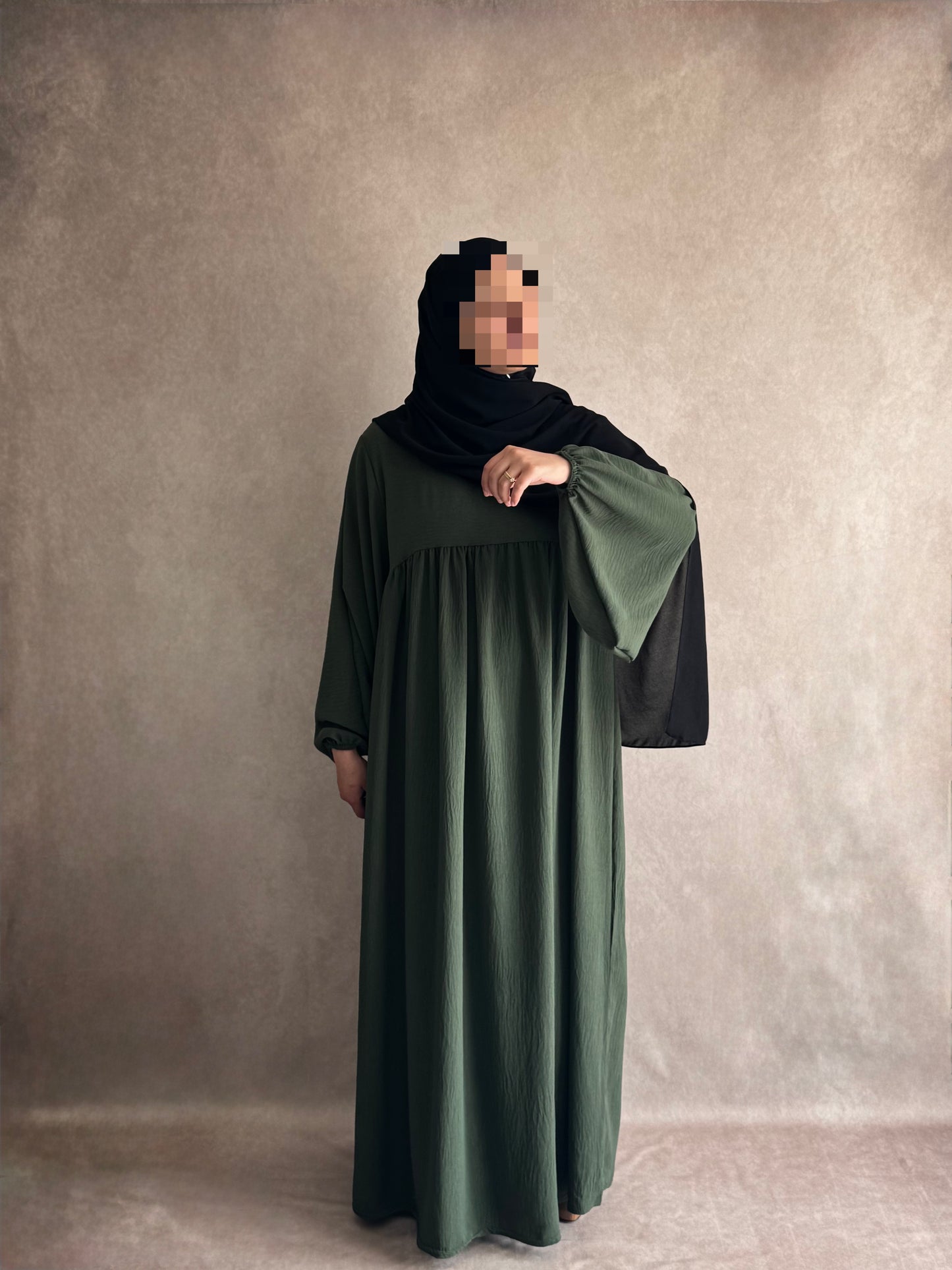 Abaya Jazz Vert Kaki