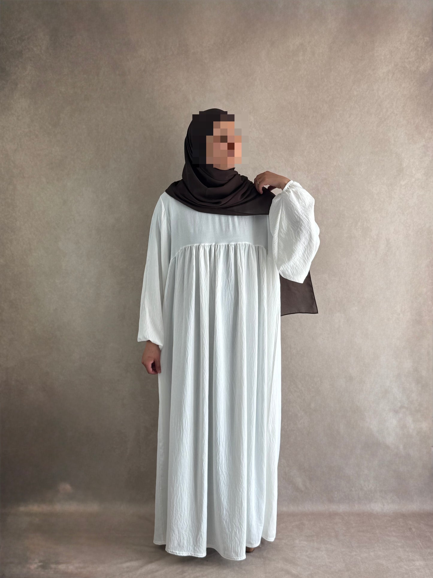 Abaya Jazz Blanc