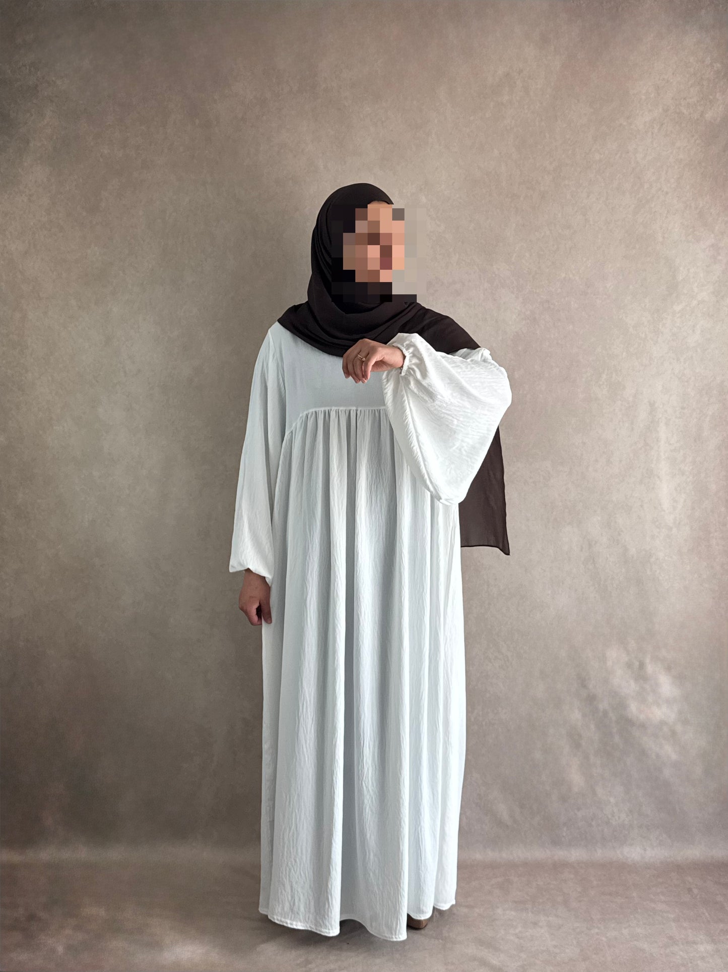 Abaya Jazz Blanc