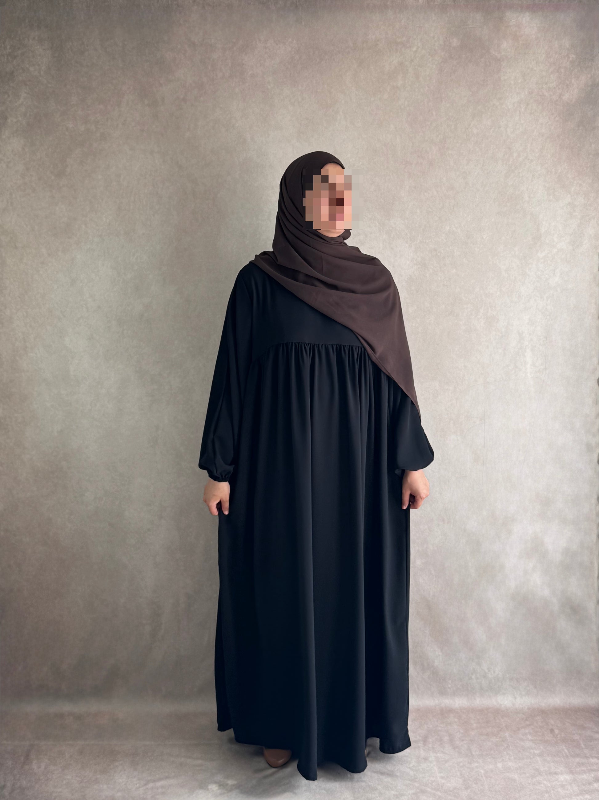 Abaya Soie de Médine Hayet Noire