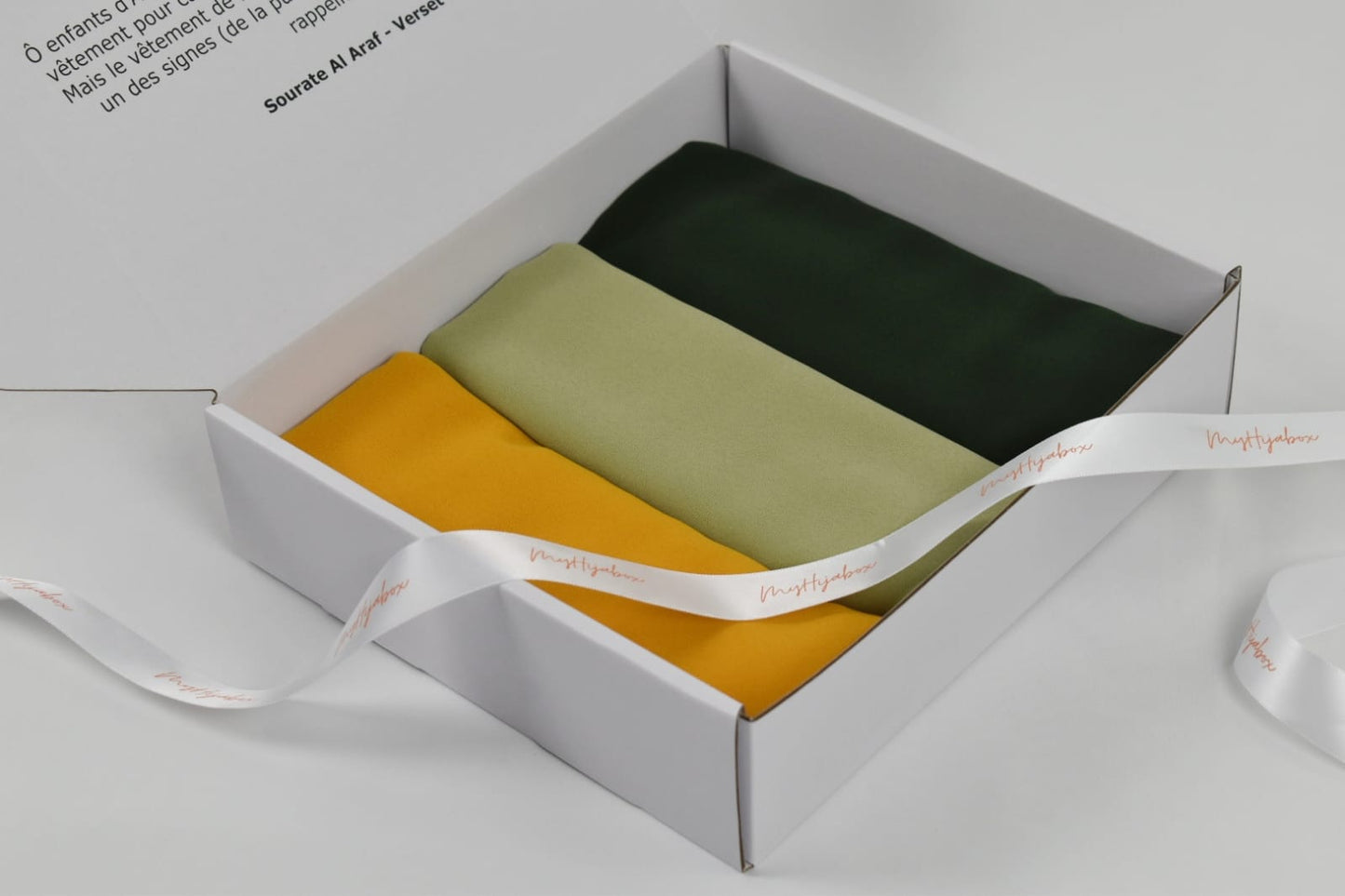 Box Hijabs Mousseline x3 Forest