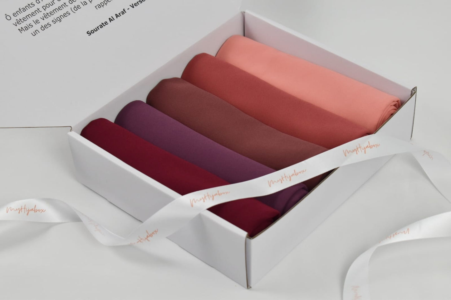 Box Hijabs Mousseline x5 Lilas