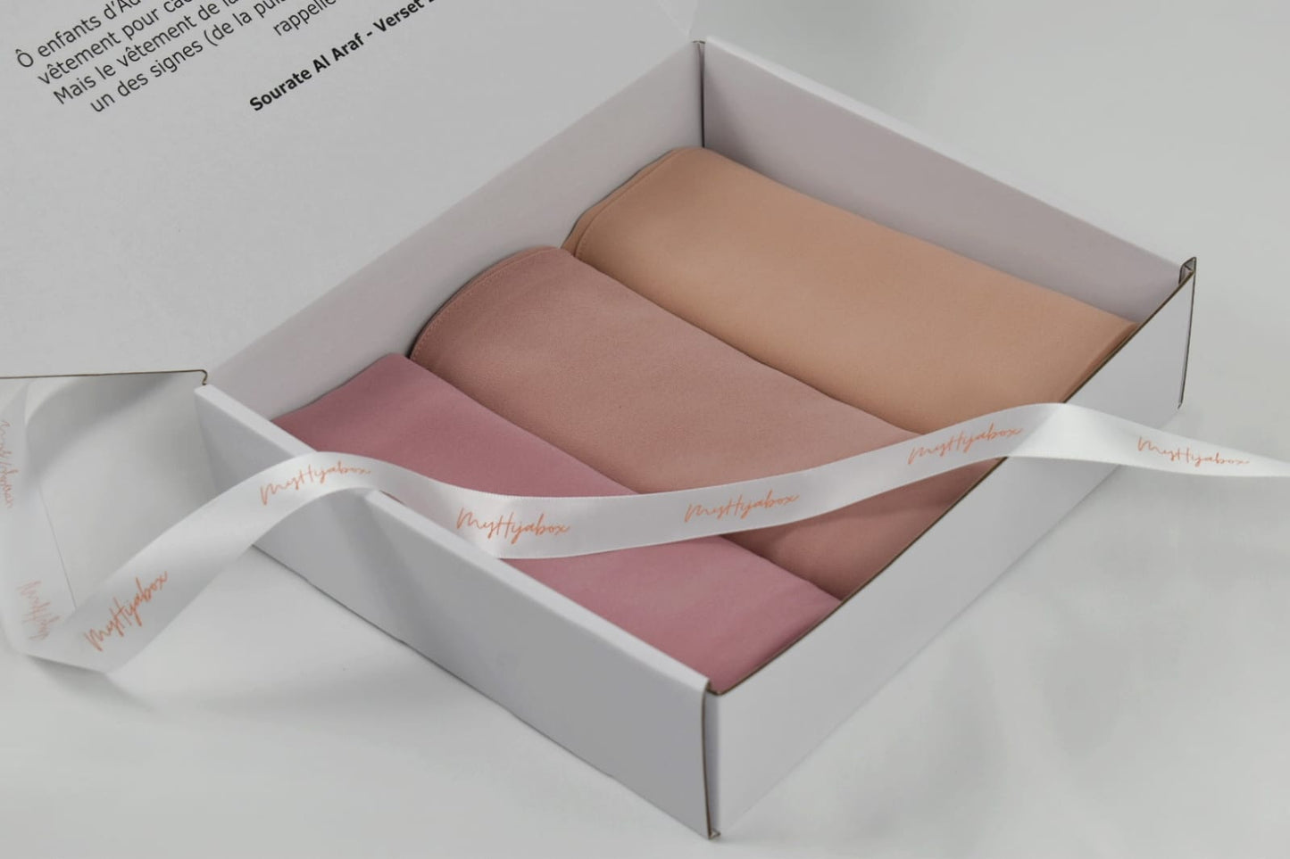 Box Hijabs Mousseline x3 Pink