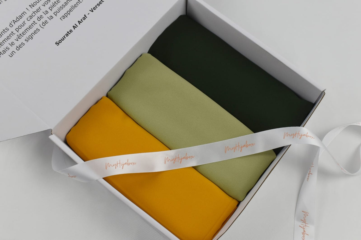 Box Hijabs Mousseline - Forest x3 - Box Mousseline