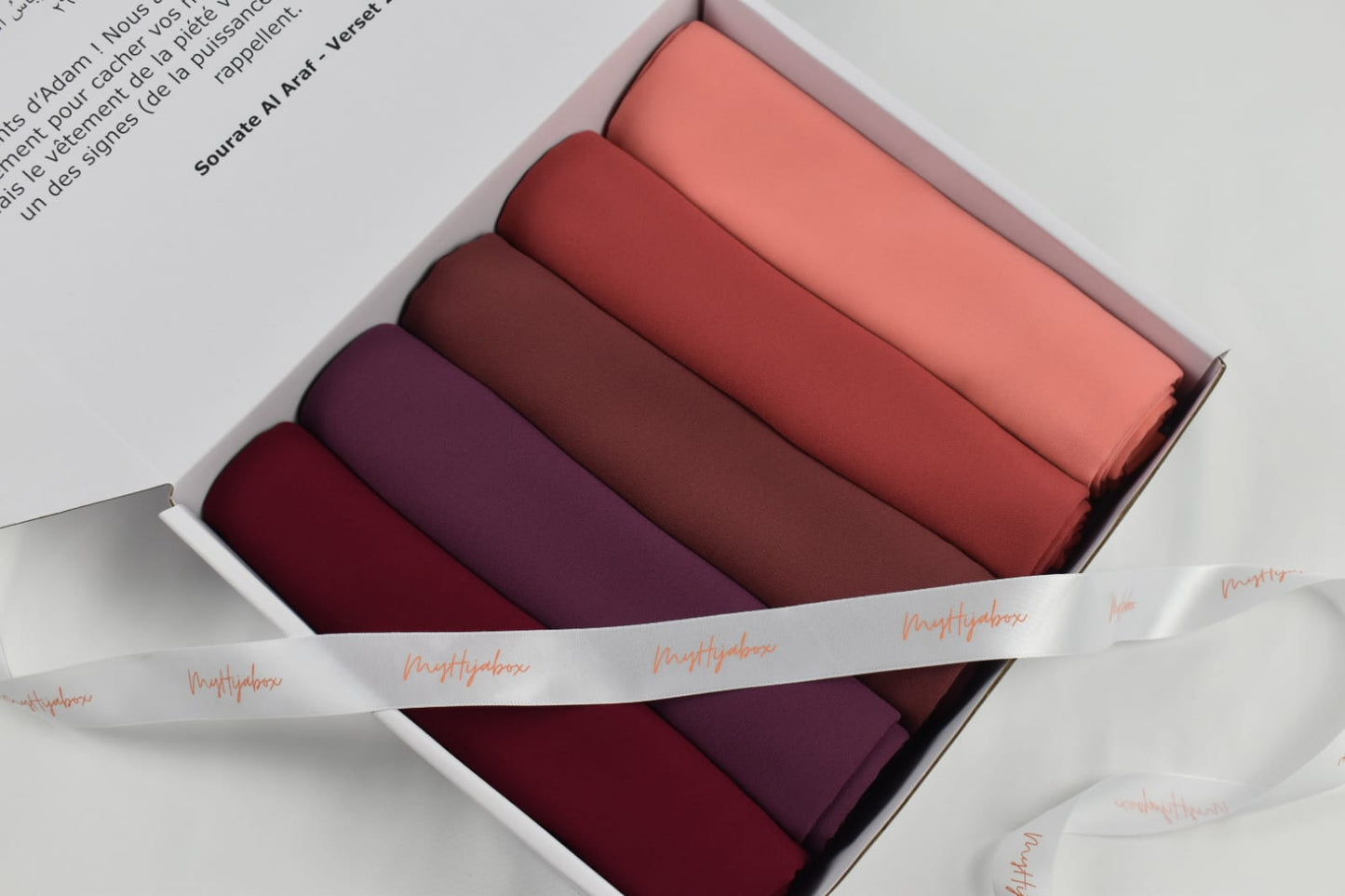 Box Hijabs Mousseline - Lilas x5 - Box Mousseline