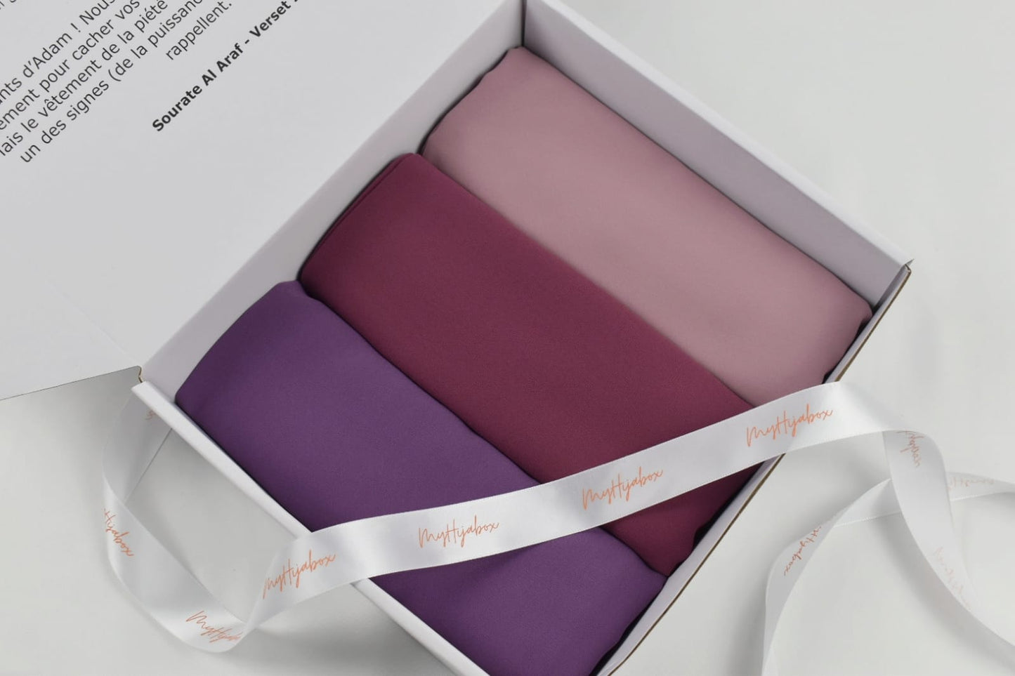 Box Hijabs Mousseline - Purple x3 - Box Mousseline