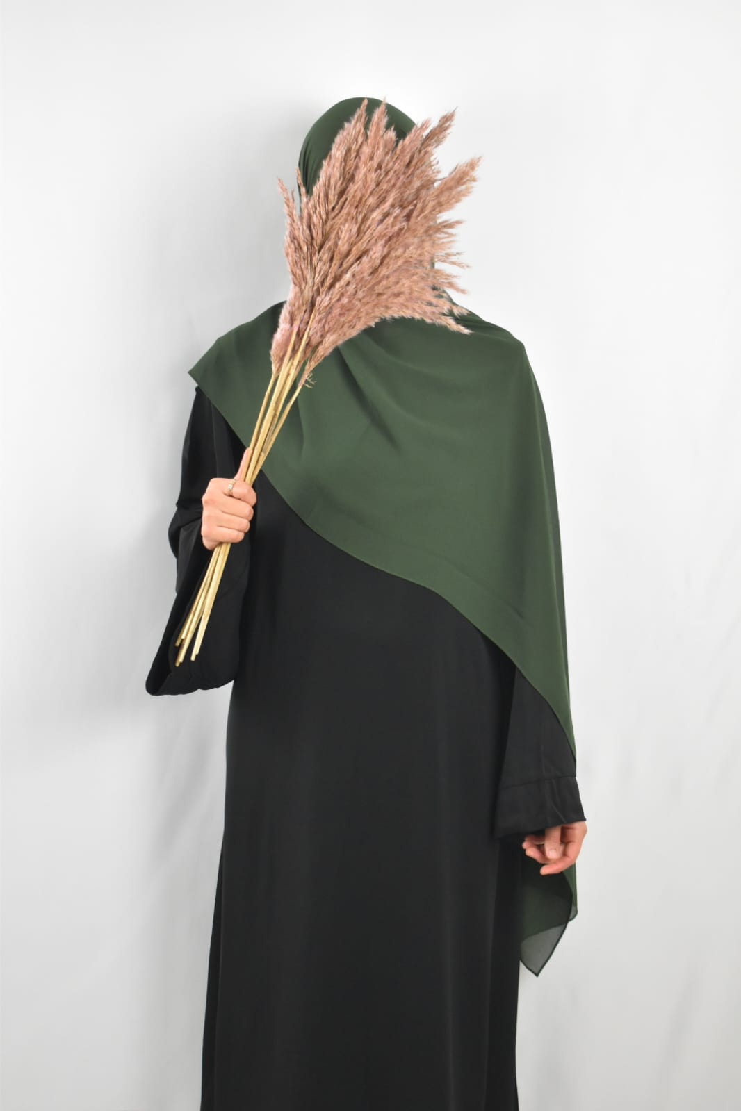 Hijab Mousseline Vert de Chrome