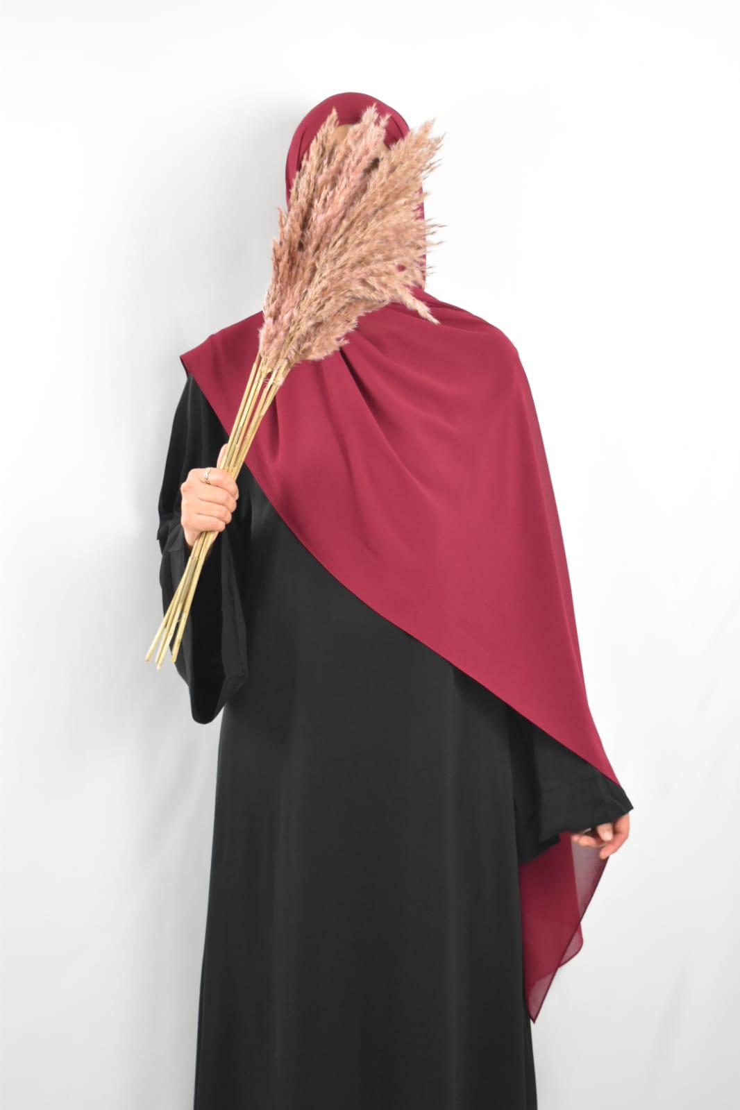 Hijab Mousseline Bordeaux