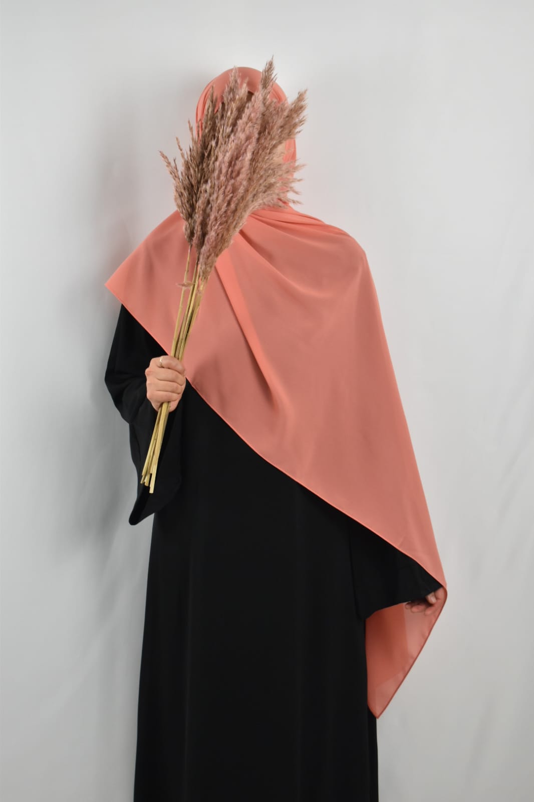 Hijab Mousseline Corail