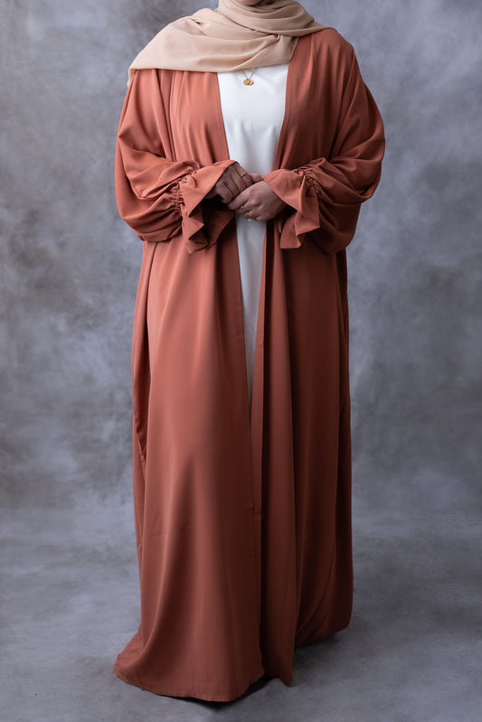 Kimono Hajar Soie de Médine Orange