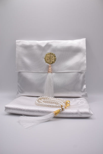 Pochette tapis de prière et chapelet