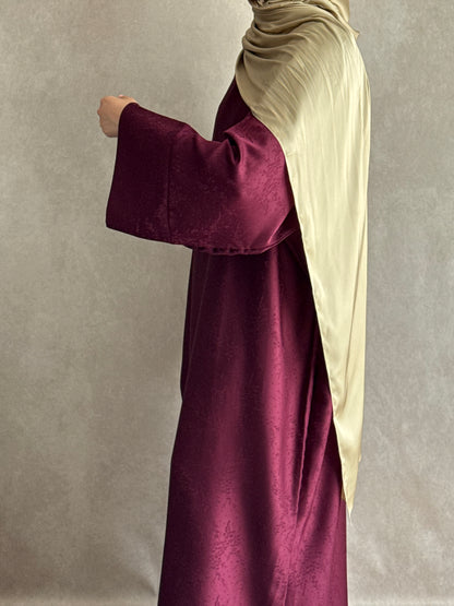 Abaya Mariam Rouge Bordeaux