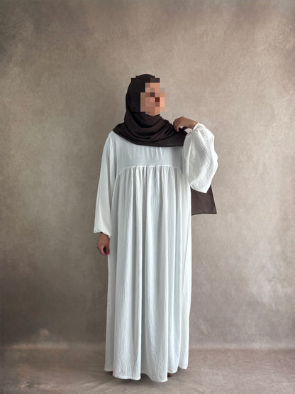 Abaya Jazz Blanc