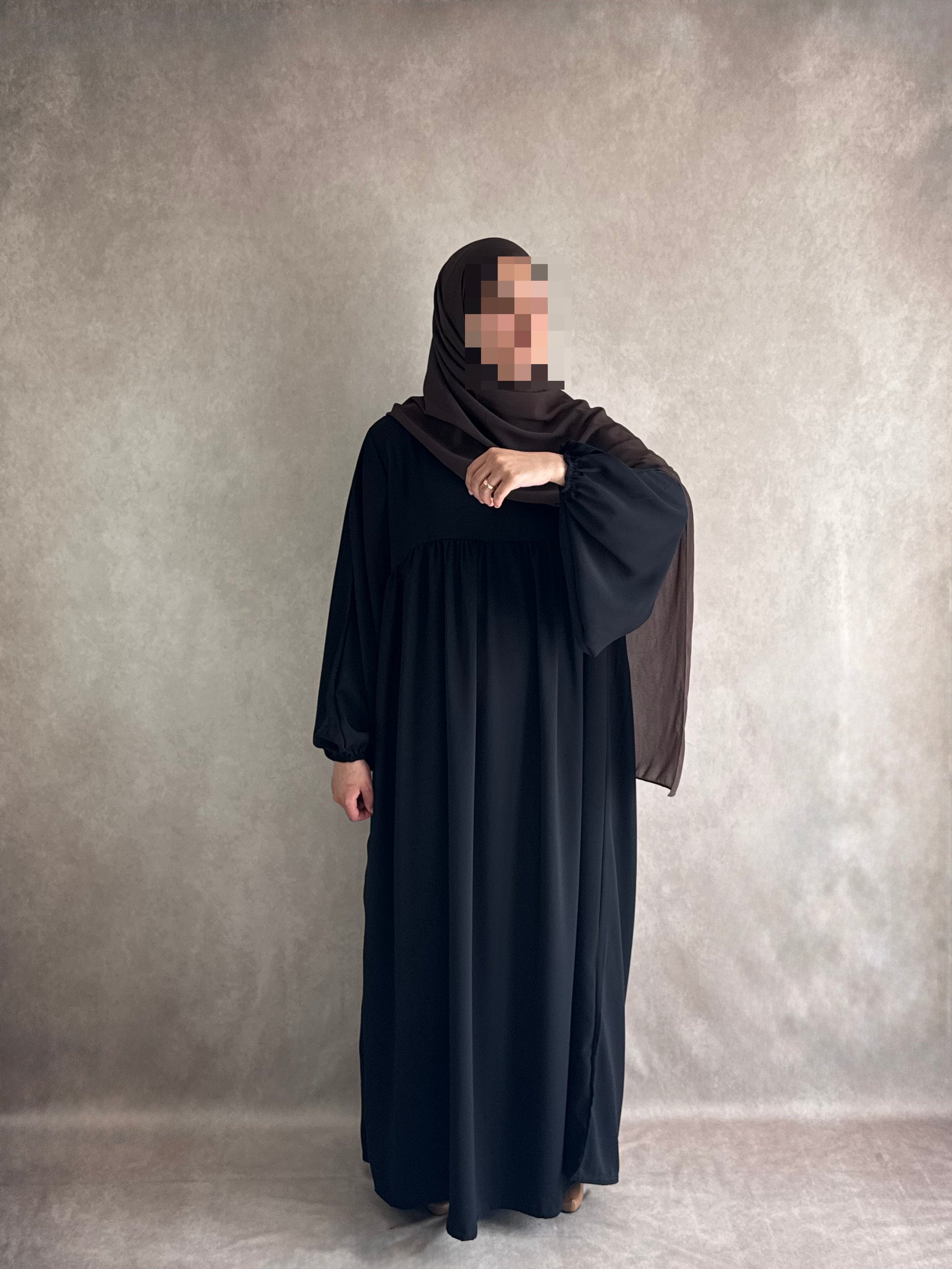 Abaya Soie de Médine Hayet Noire