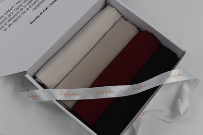 Box Hijabs Soie de Médine x4 Essentielle