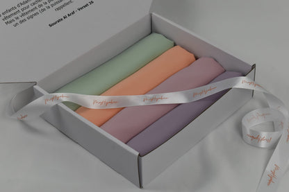 Box Hijabs Soie de Médine x4 Pastel