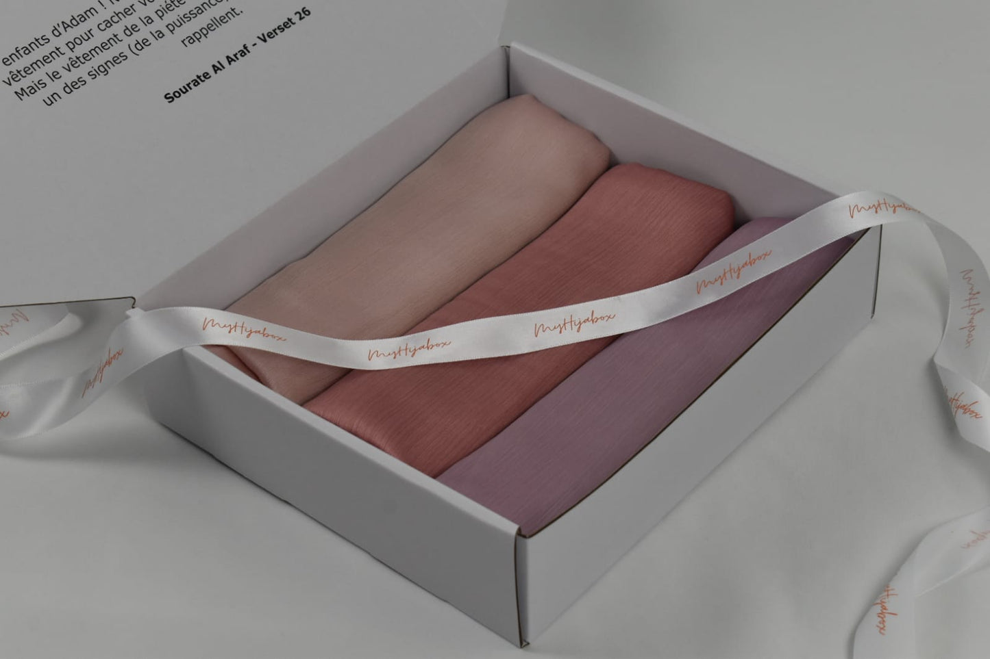 Box Hijabs Satin Plissé x3 Lilas