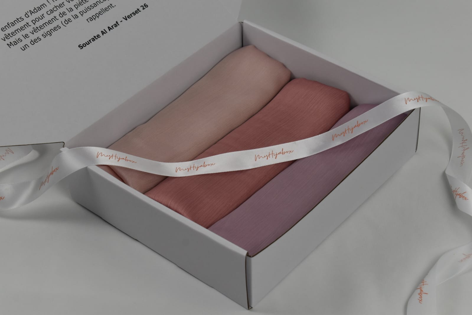 Box Hijabs Satin Plissé x3 Lilas