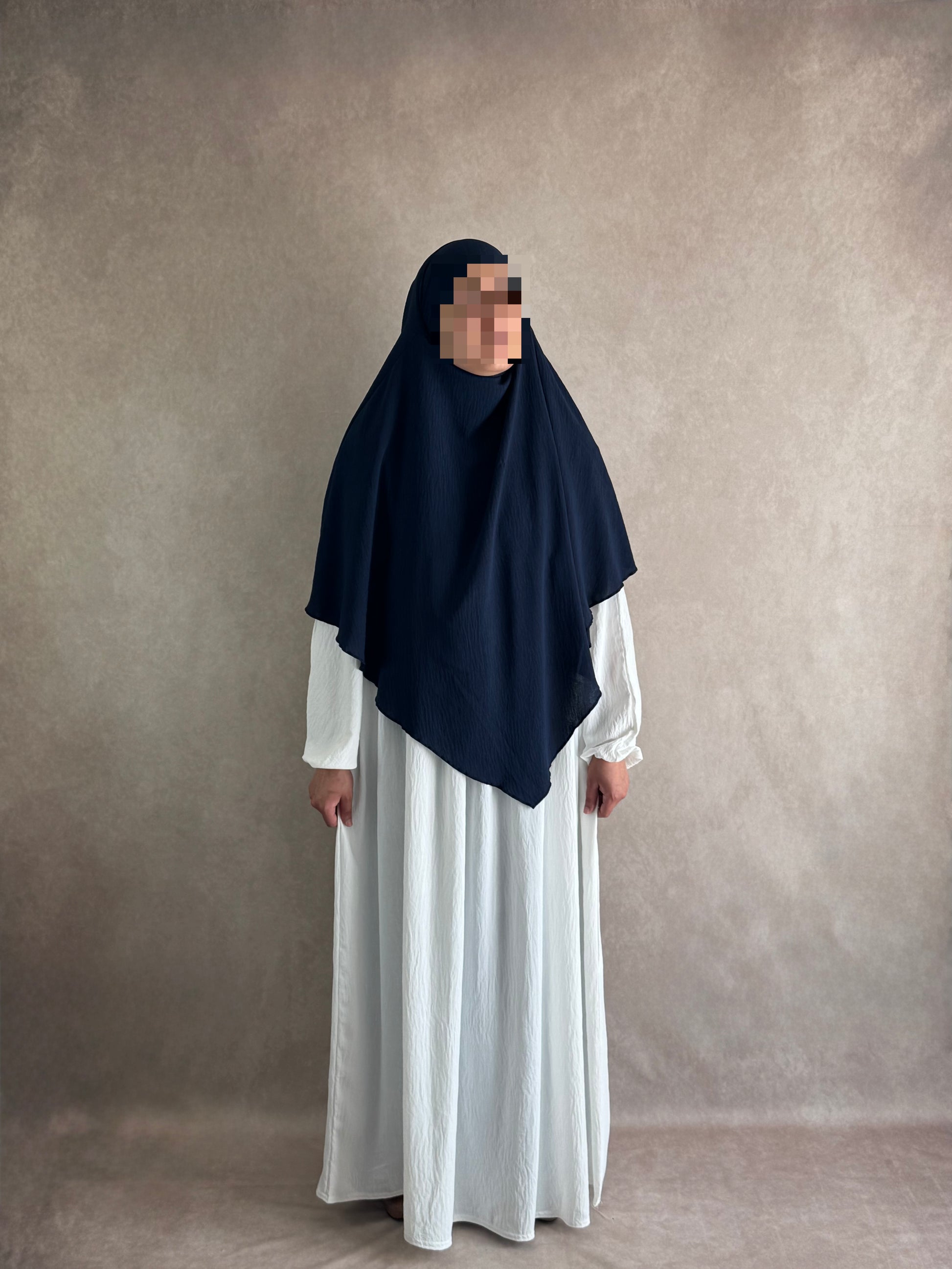 Jazz Khimar 2 Voiles Bleu