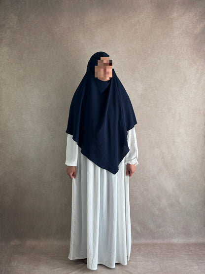 Jazz Khimar 2 Voiles Bleu