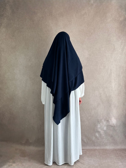 Khimar Jazz 2 Voiles Bleu 
