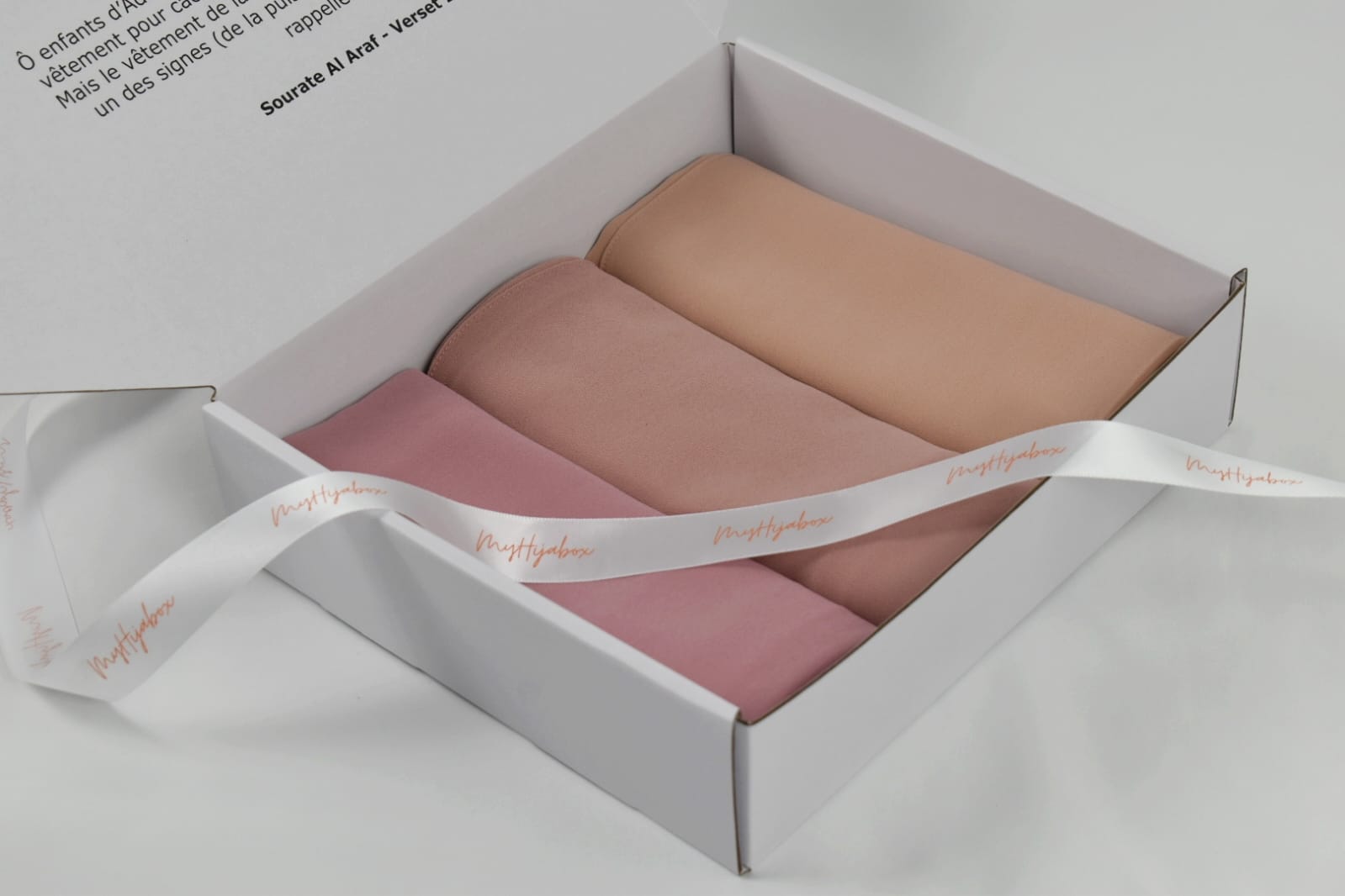 Box Hijabs Mousseline x3 Pink