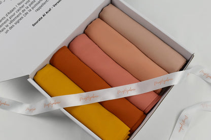 Box Hijabs Mousseline - Sunset x5 - Box Mousseline